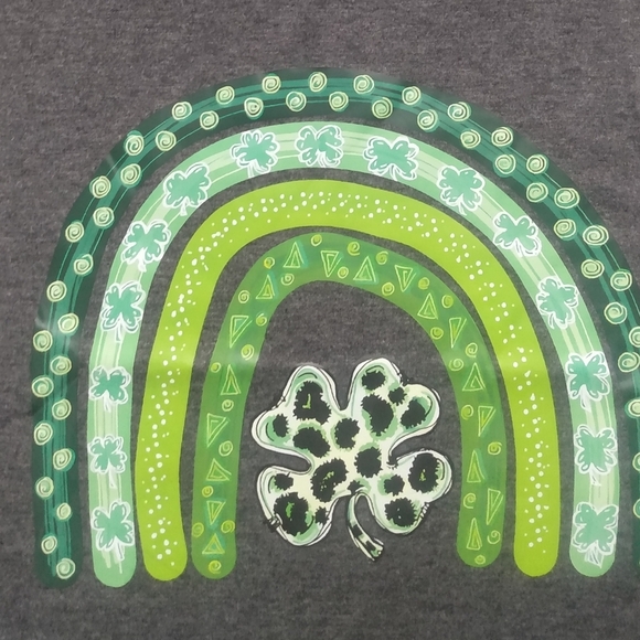 St Patrick's Day womens gray Tank top NWOT M - Picture 2 of 2